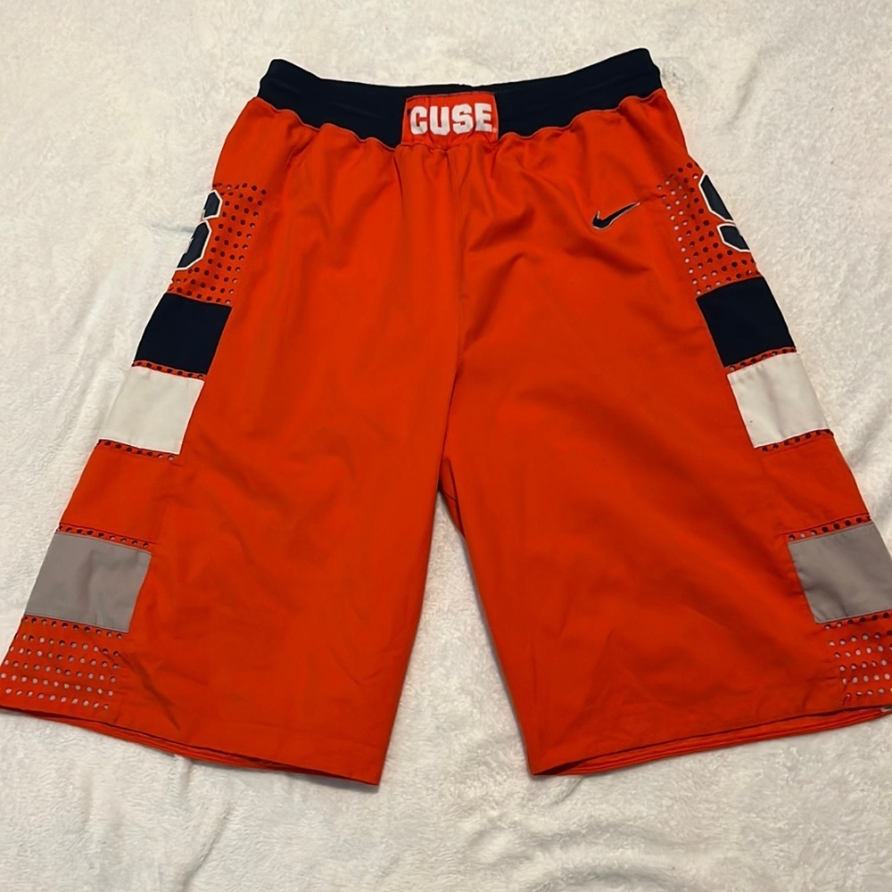 NIKE DRY FIT SYRACUSE ORANGE AUTHENTIC BASKETBALL SHORTS